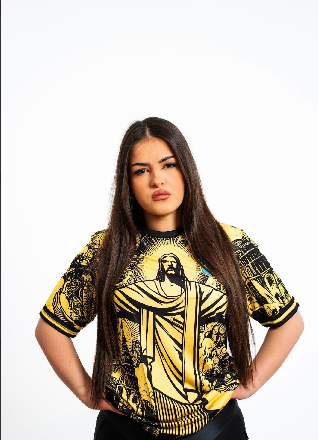 💛 Brazil Christ Gold Edition Jersey 🇧🇷⚽
