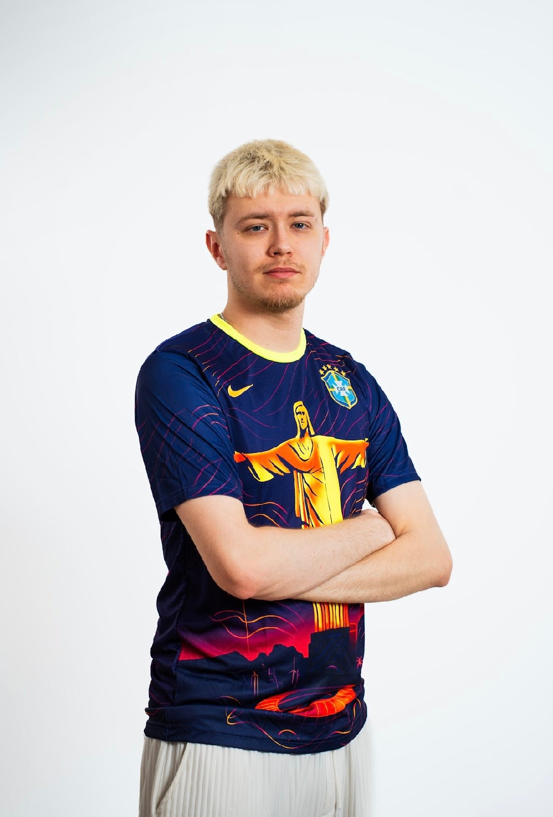 🌴 Brazil Neon Christ Jersey 🇧🇷⚽