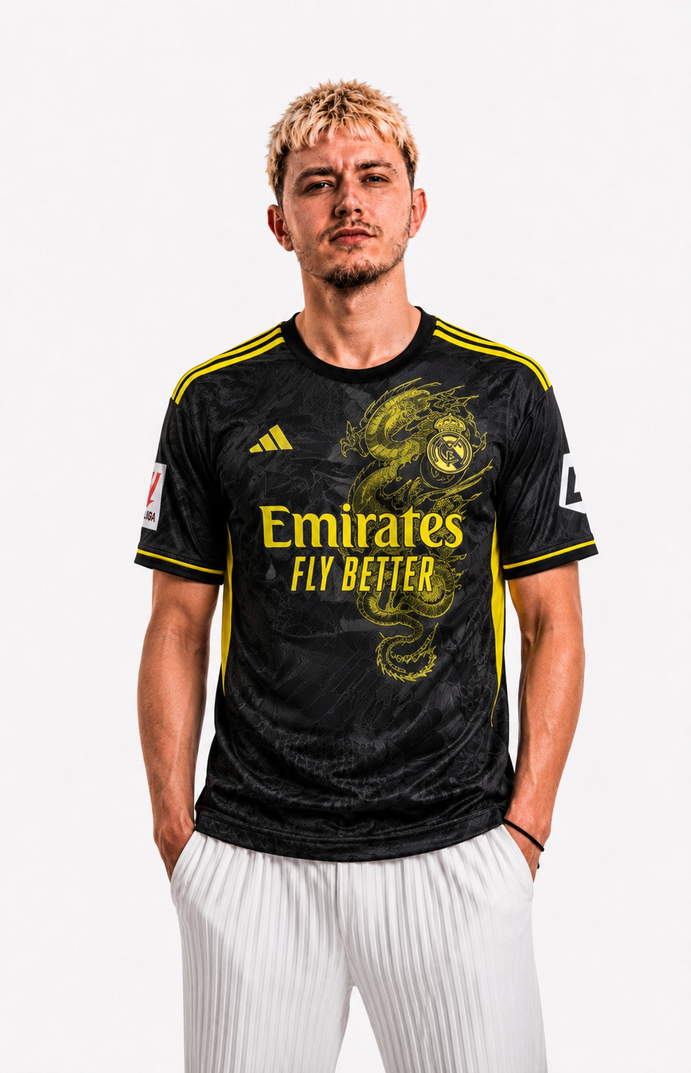 ⚫🟡 Real Madrid 2024/25 gostujući dres – Crno/Zlatni 🏆